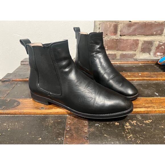Women’s Stuart Weitzman Leather Chelsea Boots 8 Black Leather - Picture 2 of 8